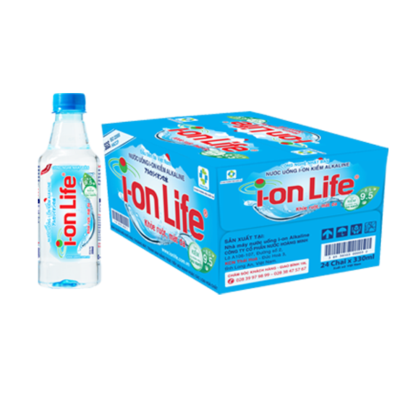 Thùng nước suối Ion Life 330ml (24 chai)